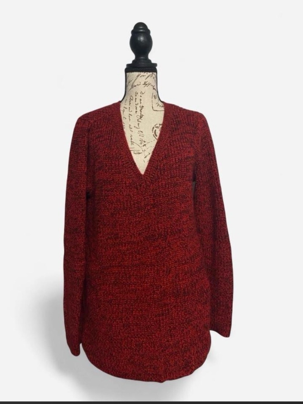 torrid Marled Red V-Neck Sweater